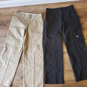 lot of 2 Dickies Men's Loose Fit Double Knee Twill Work Pant 28 28x30